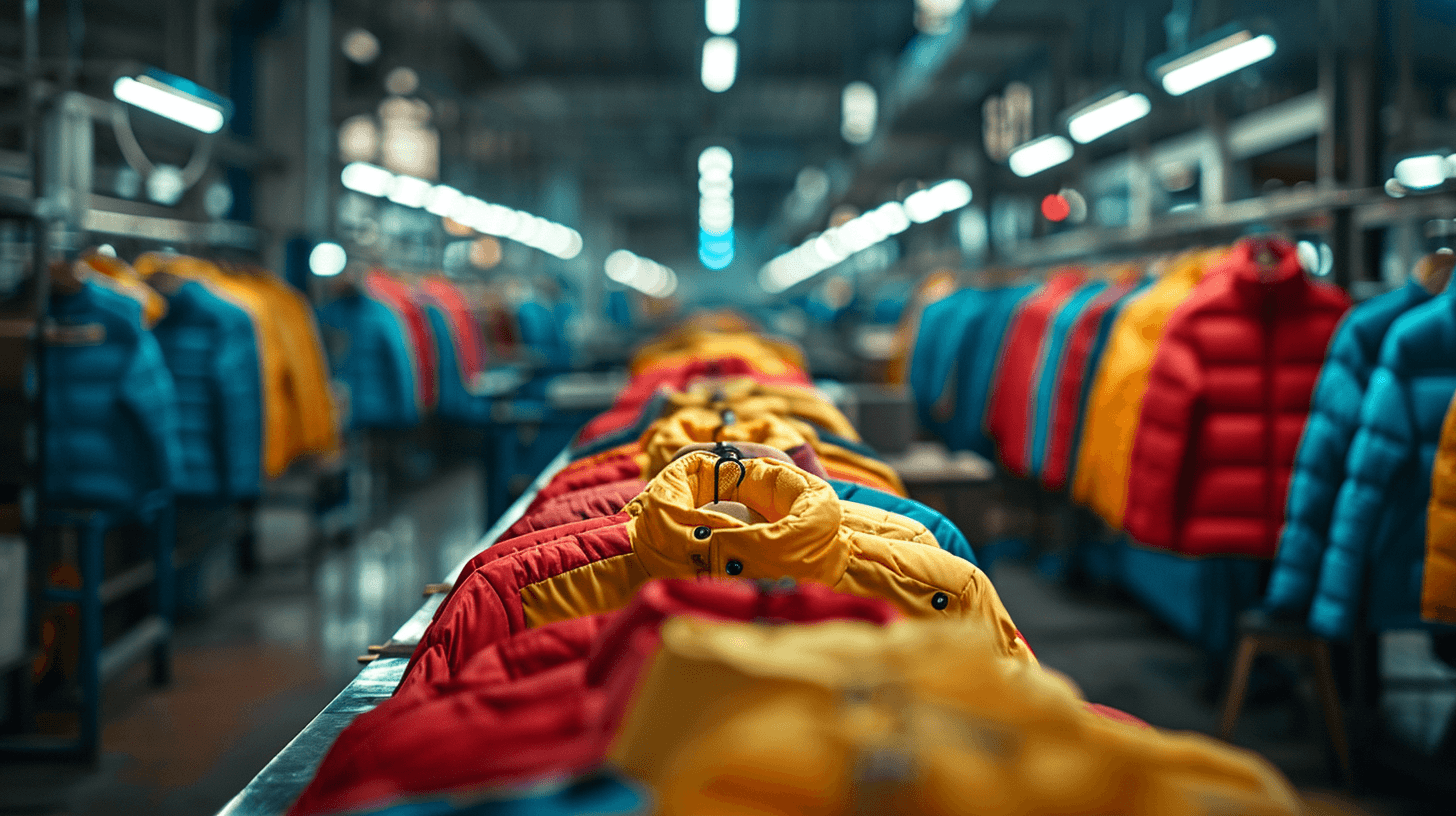 Clothes hanging on a rack